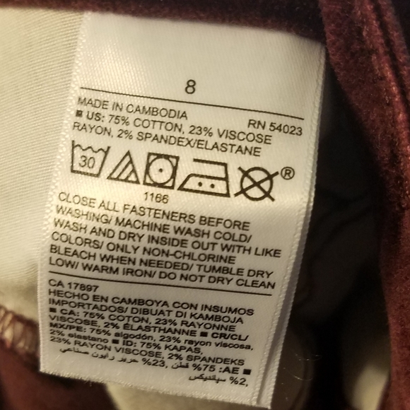 Old Navy Raisin Velvet Skirt for Women nwot - Picture 3 of 5